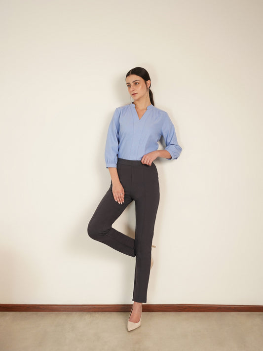 LivIn Straight Fit Pants - Dark Grey