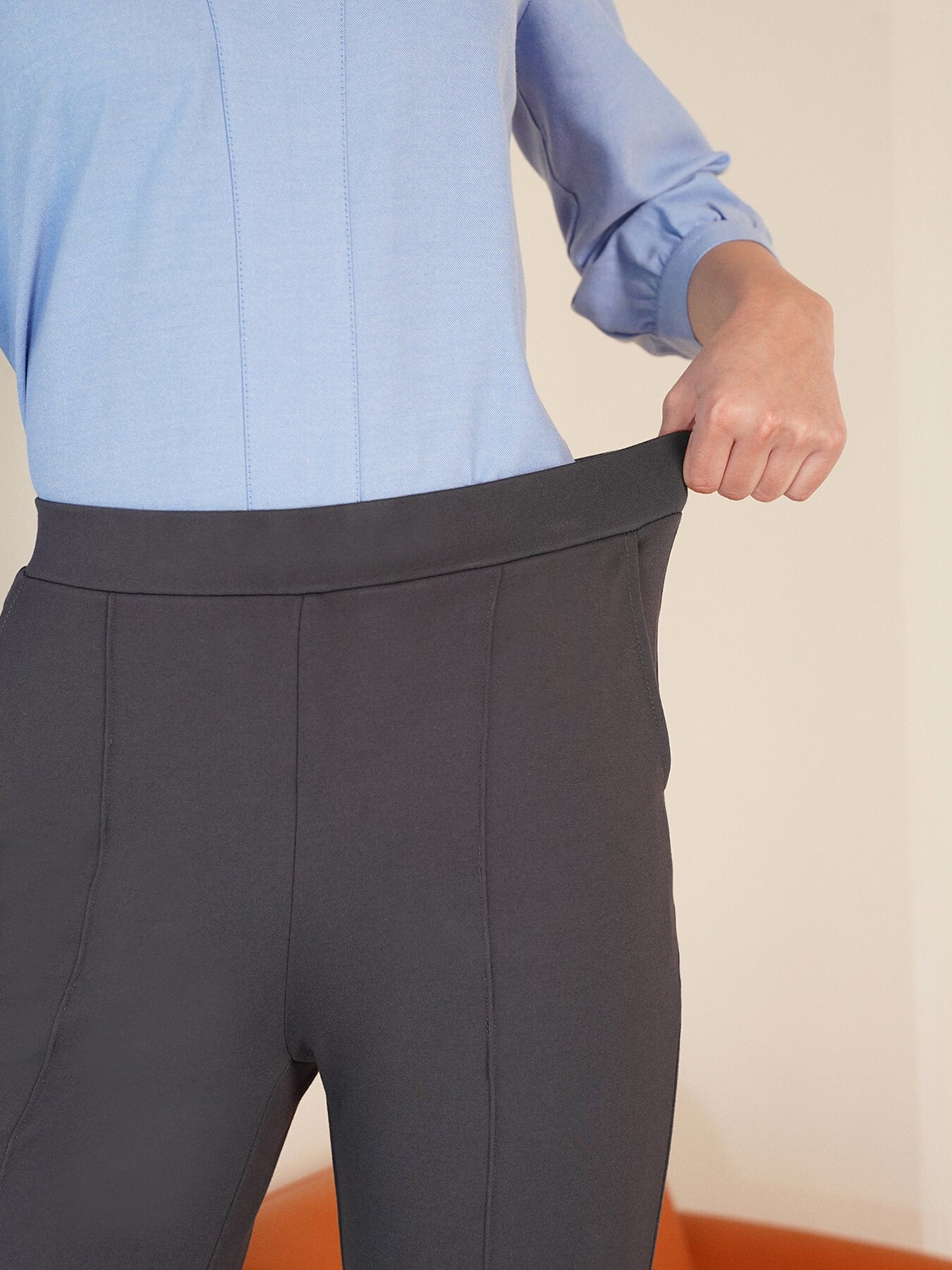 LivIn Straight Fit Pants - Dark Grey