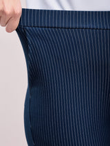 LivIn Striped Straight Pants - Navy