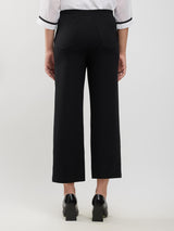 LivIn Wide Leg Pants With Buttons- Black