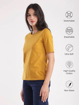 LivSoft Cotton T-Shirt - Mustard