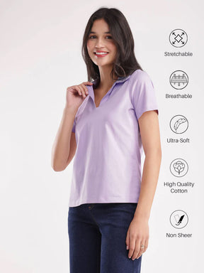 LivSoft Cotton T-Shirt - Lilac