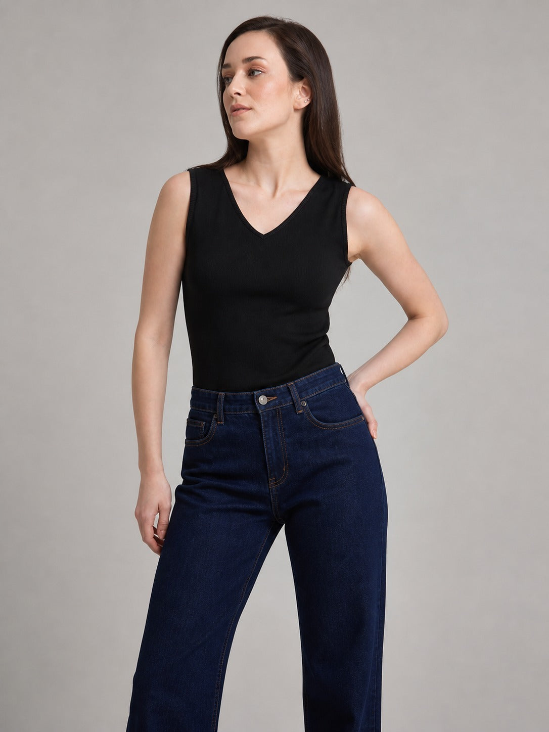 Cotton LivIn Camisole - Black