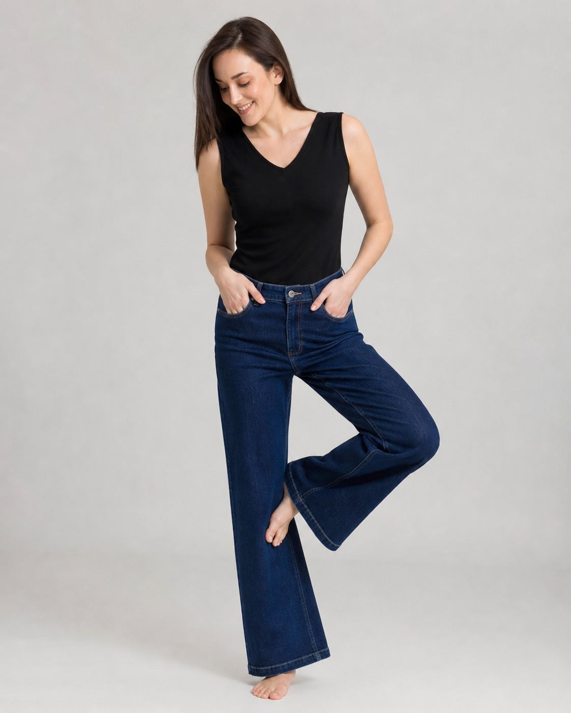 Cotton LivIn Camisole - Black
