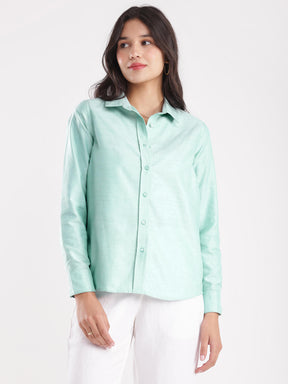 Premium Cotton Shirt - Green