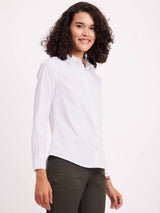 Cotton Regular Collar Formal Shirt - White