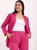 Linen Shirt - Fuchsia