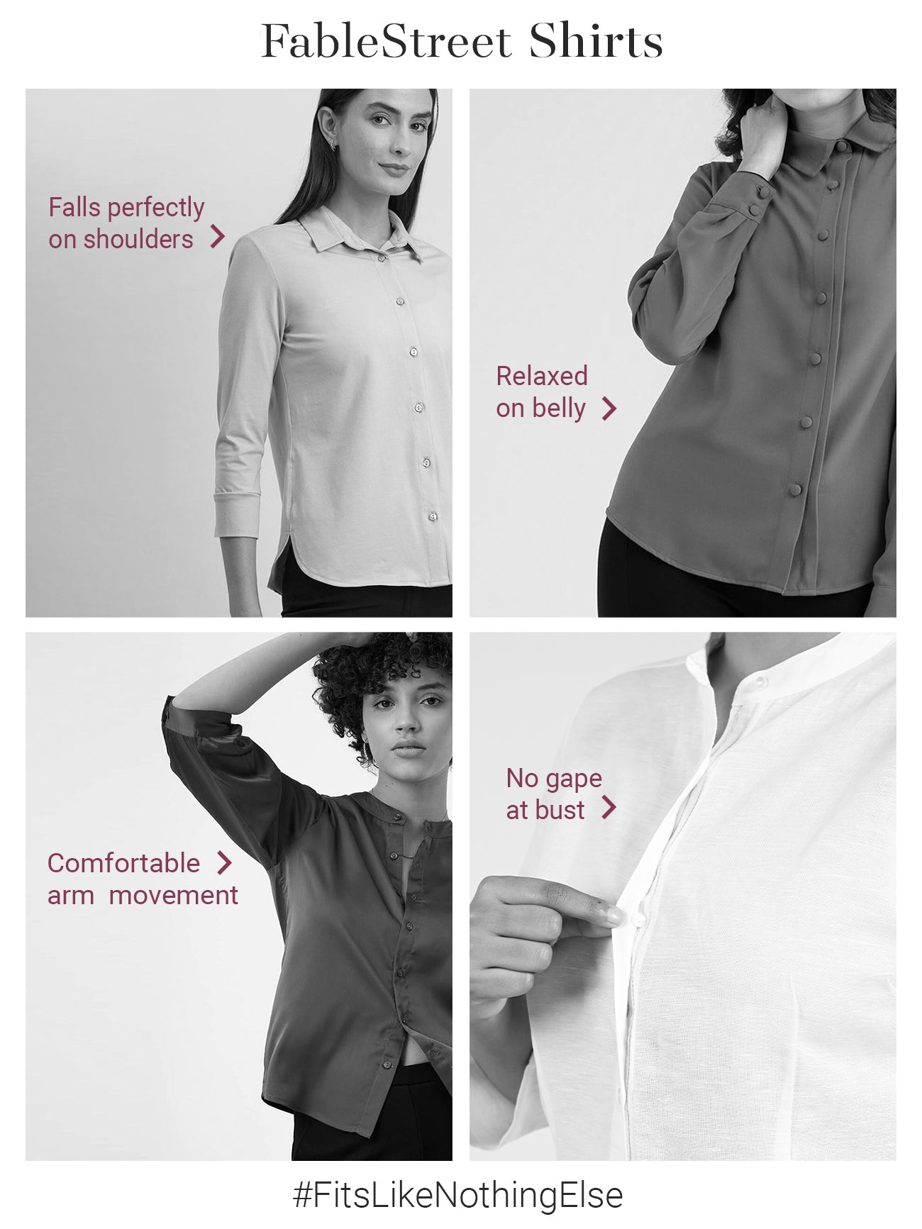 Satin Collared Shirt - Fuchsia