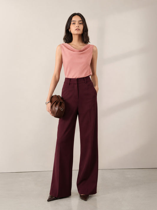 Cowl Neck Top - Pink