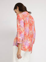 Floral Front Pleat Top - Multicolour