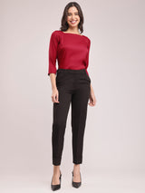 Square Neck Top - Red