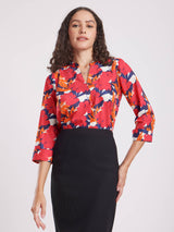 Floral Print Top - Multicolour