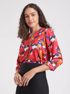 Floral Print Top - Multicolour