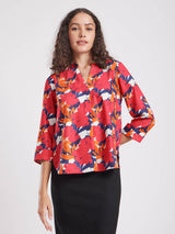 Floral Print Top - Multicolour