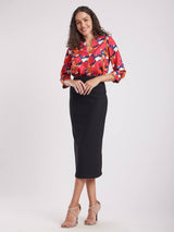 Floral Print Top - Multicolour