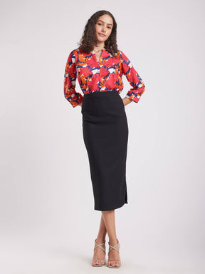 Floral Print Top - Multicolour