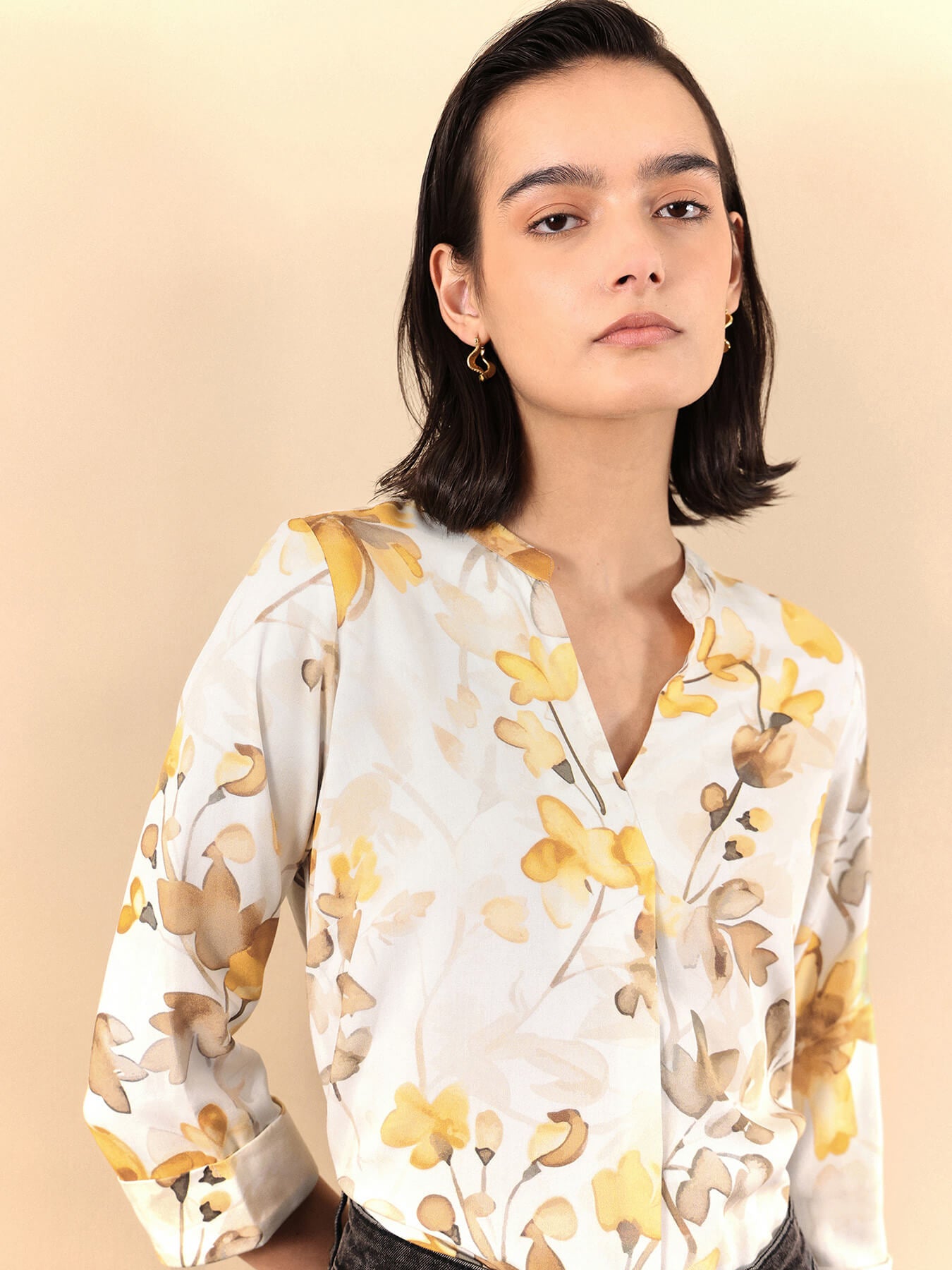 Floral Top - Yellow