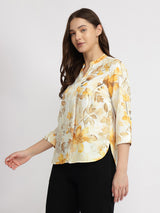 Floral Top - Yellow