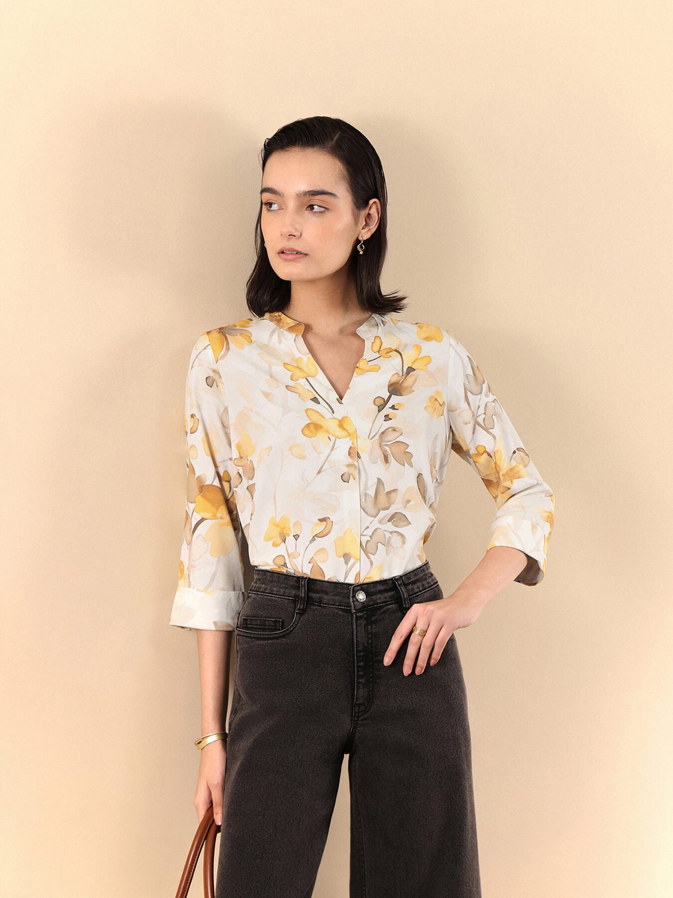 Floral Top - Yellow