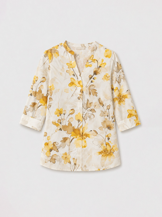 Floral Top - Yellow