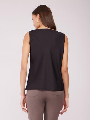 Cowl Neck Top - Black