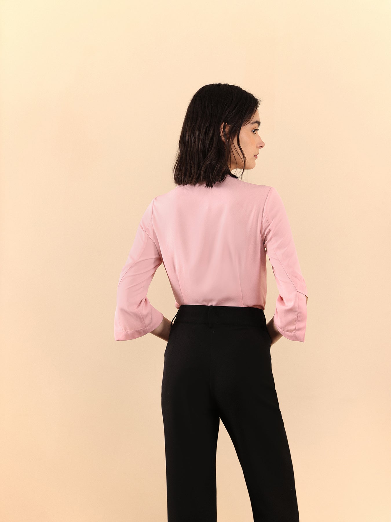 Pleat Detail Top - Dusty Pink
