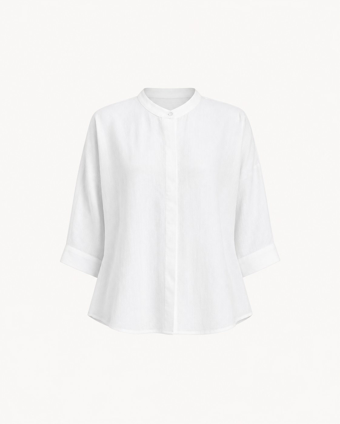 Cotton Dolman Sleeve Top - White