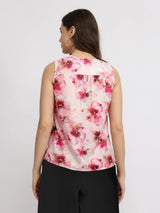 Front Pleated Top - Pink
