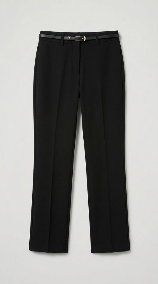 Bootcut Trousers - Black