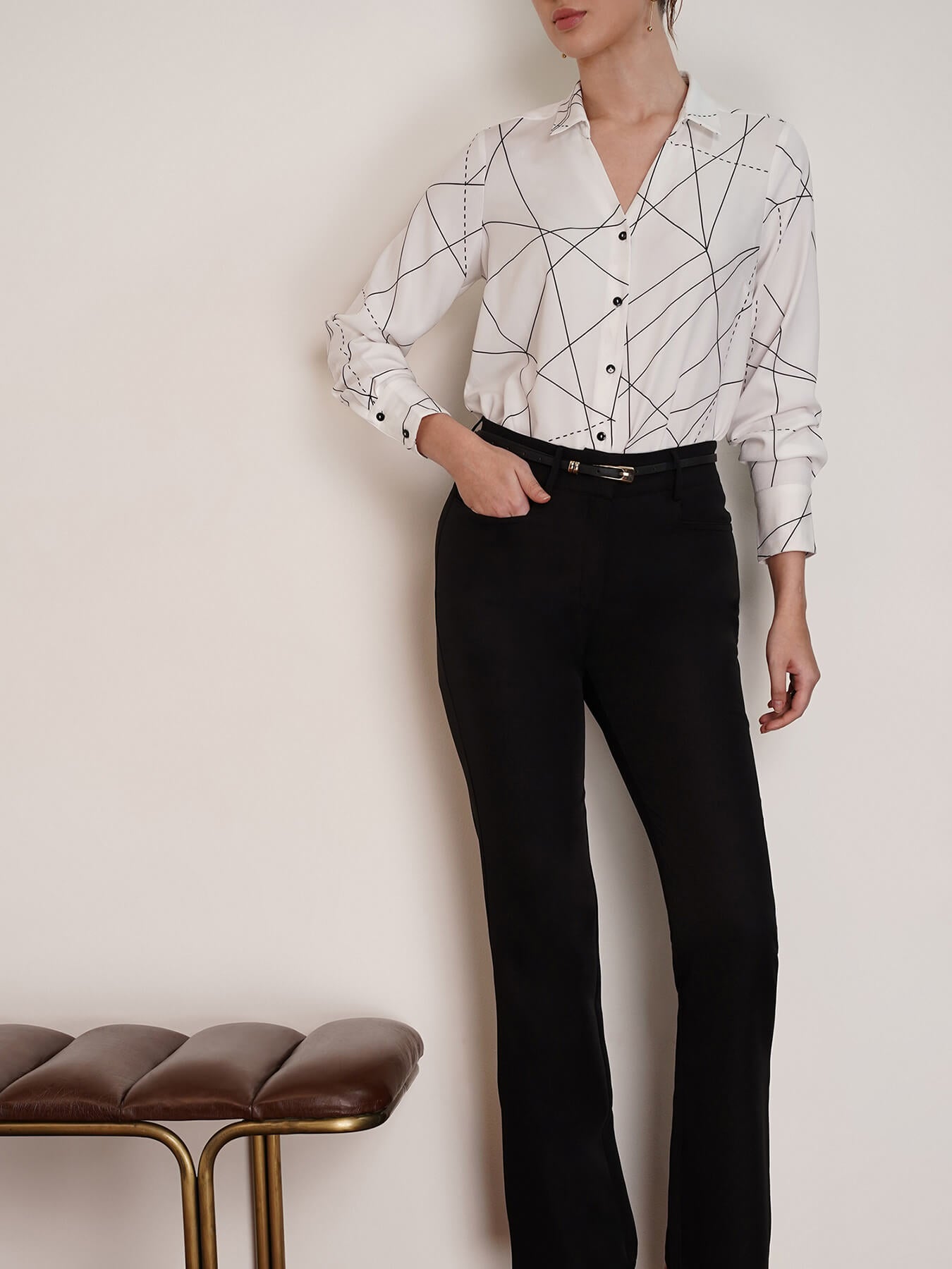 Bootcut Trousers - Black