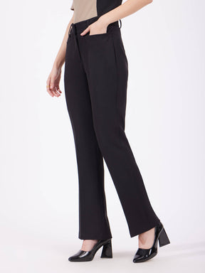 Bootcut Trousers - Black