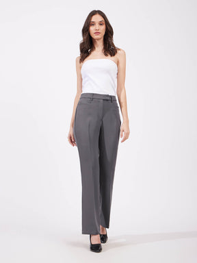 Bootcut Trousers - Grey