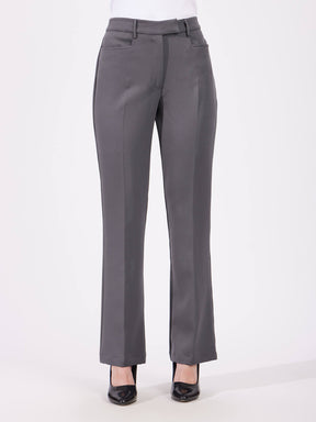 Bootcut Trousers - Grey