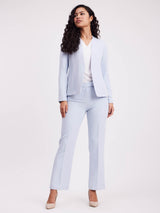 High Waist Bootcut Trousers - Light Blue