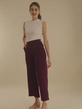 LivIn Air Wide Leg Pants - Maroon