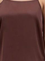 Satin Camisole - Brown