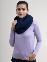 LivSoft Knitted Muffler - Navy