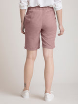 Cotton Slim Fit Shorts - Pink