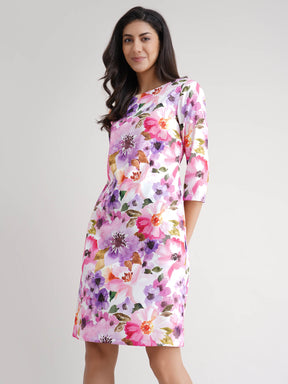 Floral Shift Dress - Multicolour