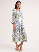 Paisley A-Line Dress - Off White