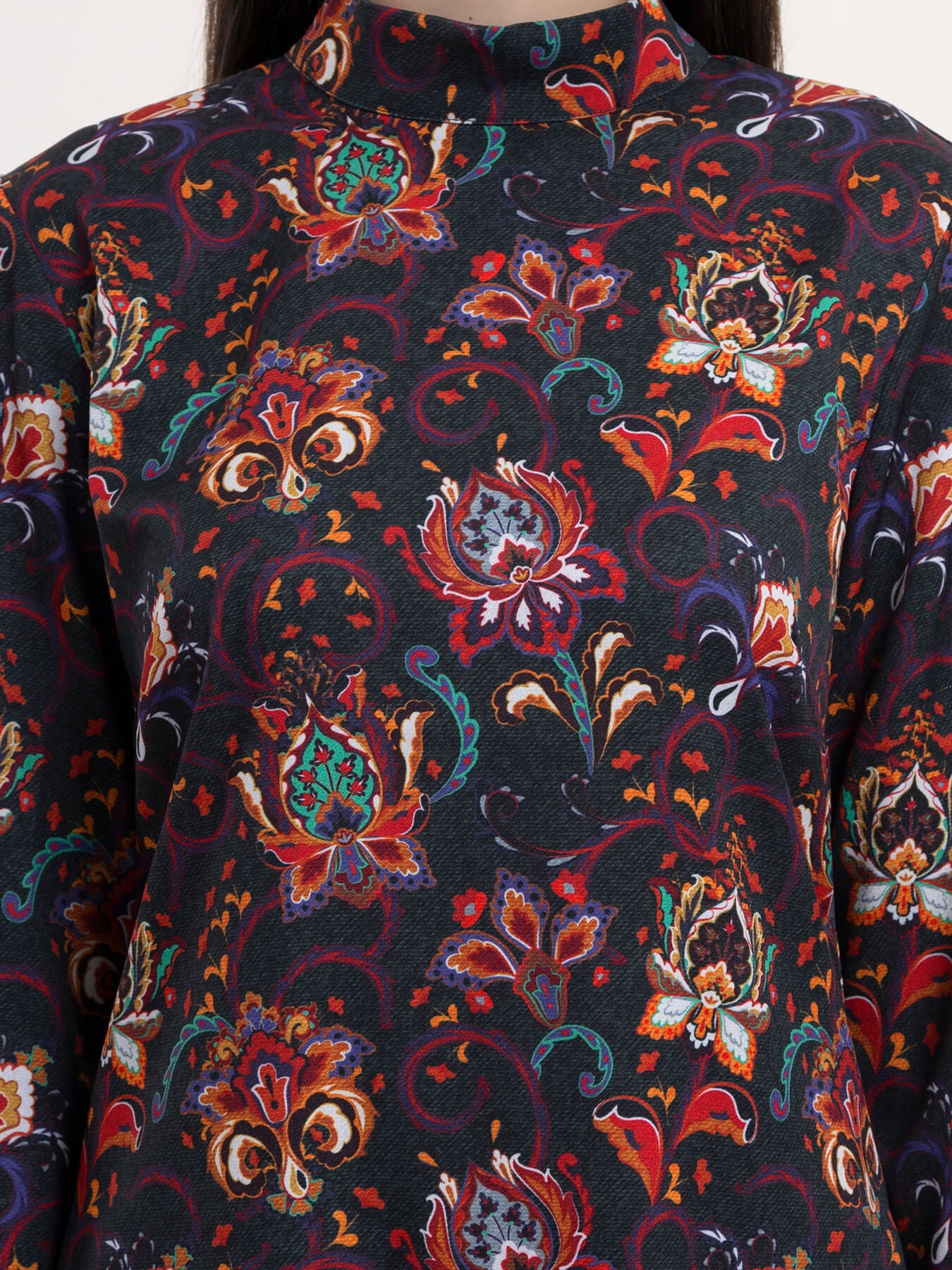 Floral A-Line Dress - Multicolour