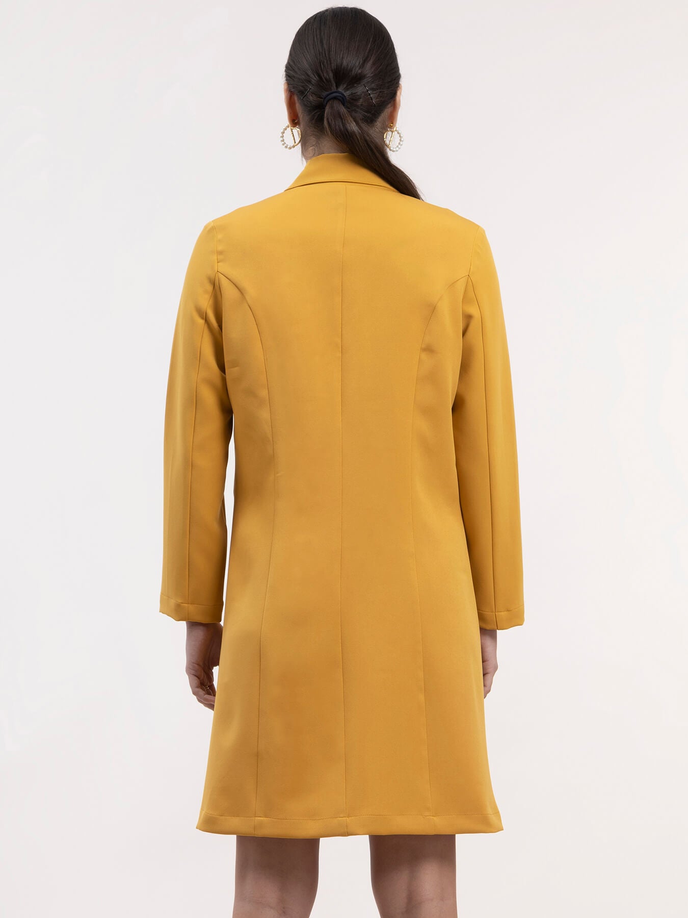 A Line Blazer Dress - Mustard| Formal Dresses