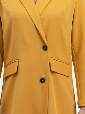 A Line Blazer Dress - Mustard| Formal Dresses