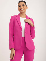 Single Breasted Blazer - Fuchsia