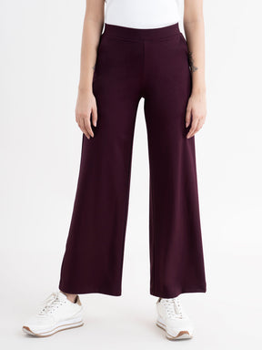 LivIn Air Wide Leg Pants - Maroon