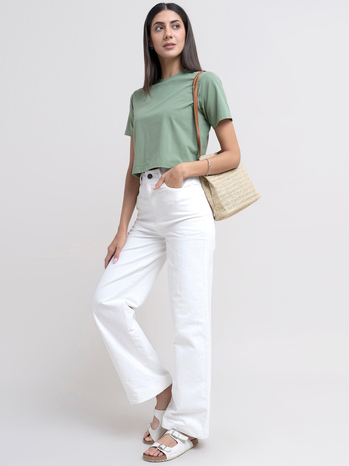 Cotton Crop Tee - Olive