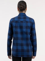 Cotton Checkered Shirt - Blue