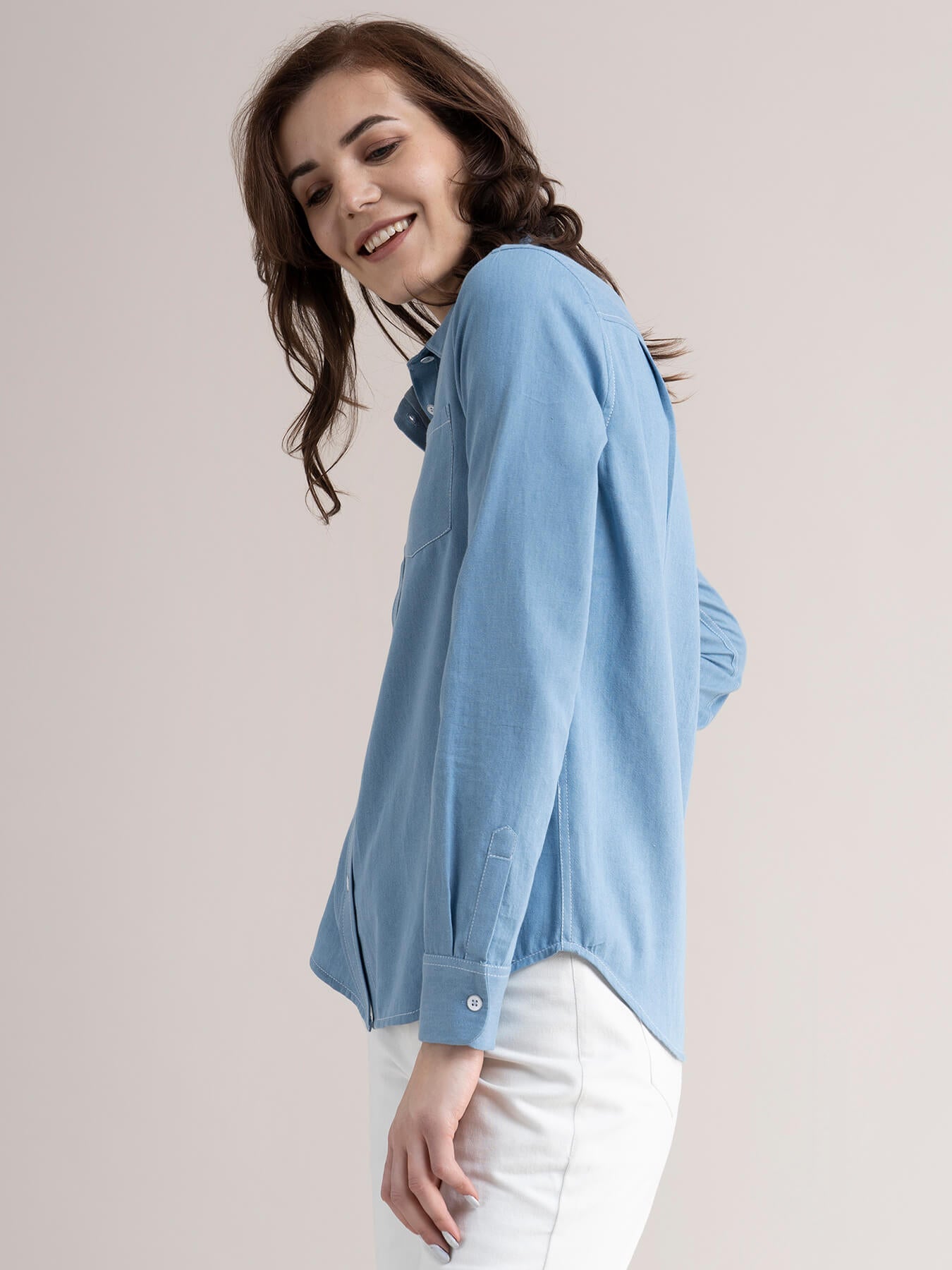 Denim Shirt - Light Blue