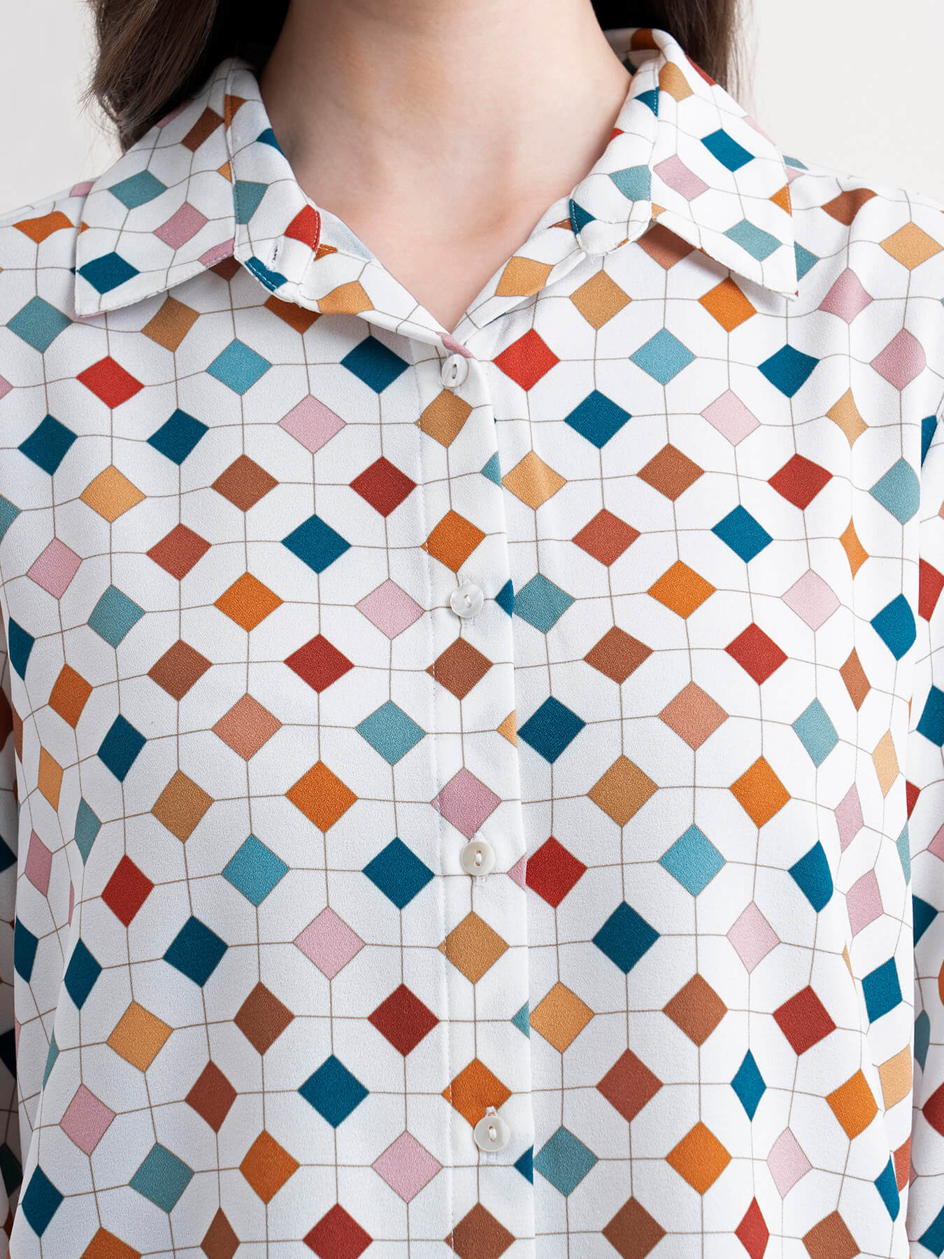 Geometric Print Shirt - Multicolour| Formal Shirts
