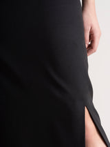 Straight Ankle Length Skirt - Black